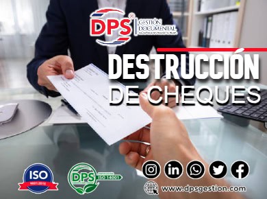 destrucción de cheques