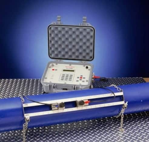 Medidor Ultrasónico de Flujo portátil para medición de agua limpia, marca Thermo Fisher, modelo DCT7088