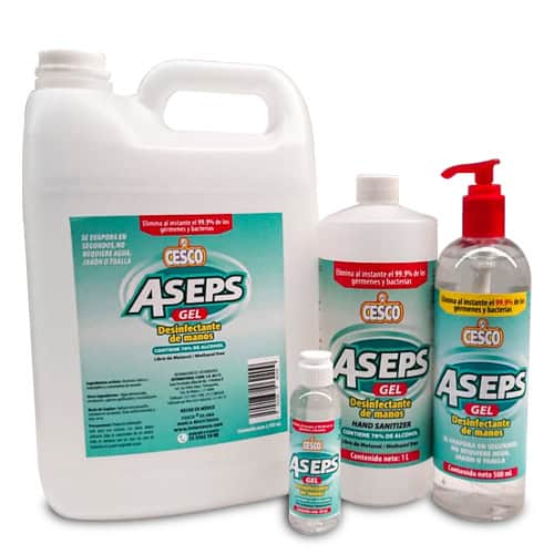 Materiales del alcohol en gel sanitizante