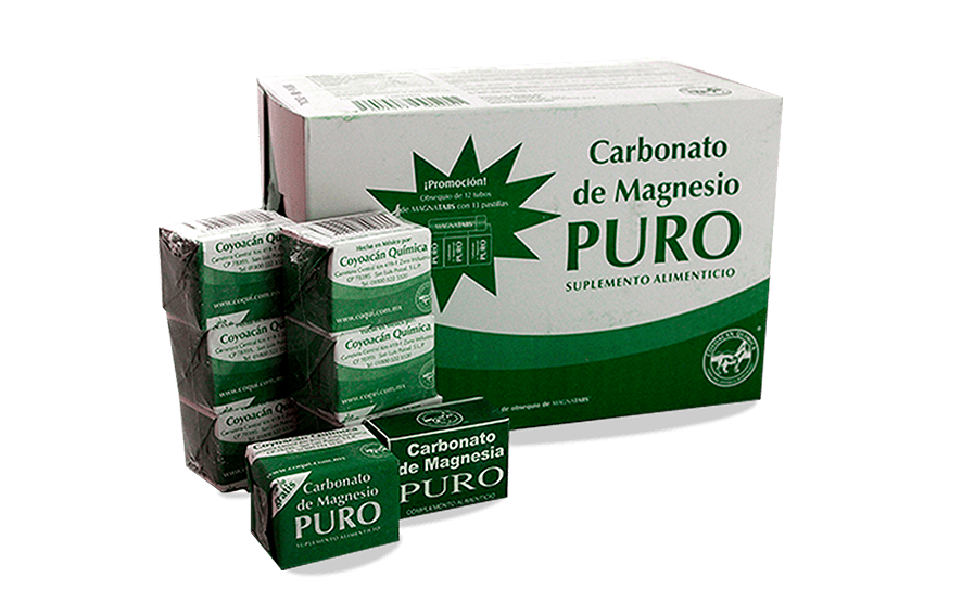 Carbonato de Magnesio para Malestares Estomacales