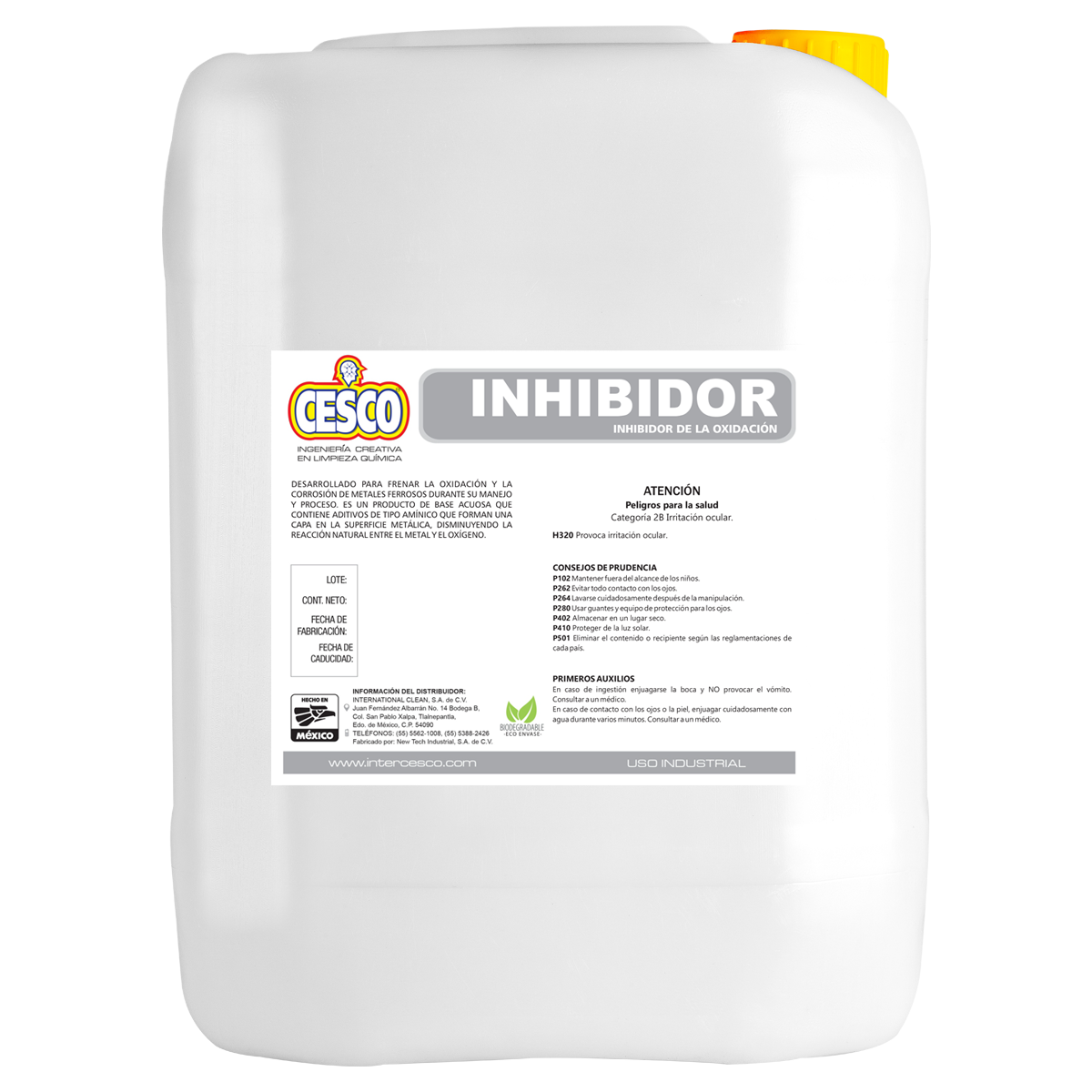 Desengrasante con inhibidores de corrosión