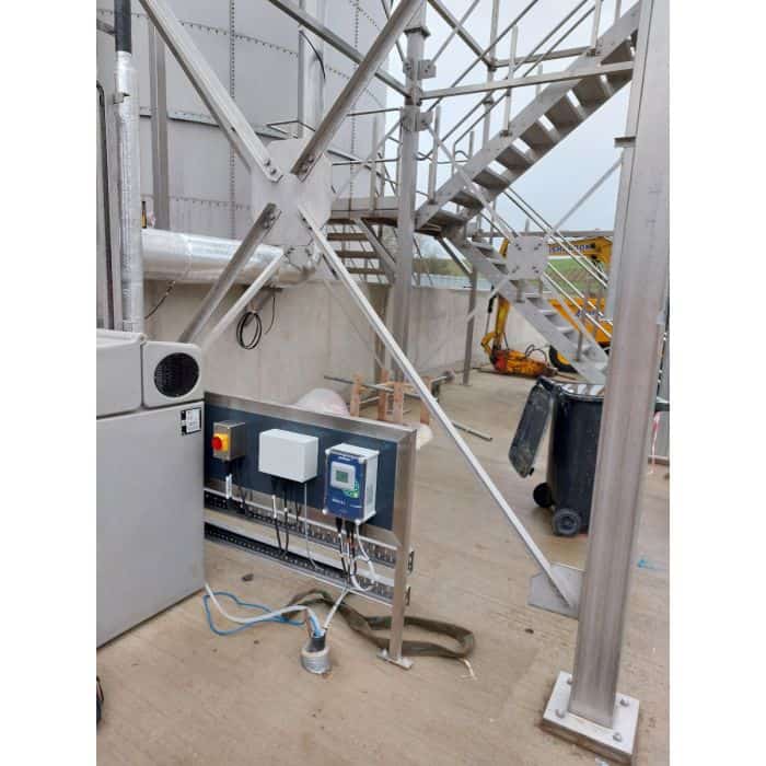 Medidor de flujo ultrasónico, área-velocidad, Modelo Greyline-AVFM, Marca Pulsar para canales abiertos y tubería parcialmente llena