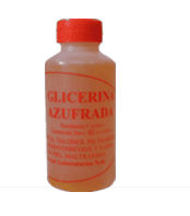 Glicerina azufrada para suavizar la piel maltratada