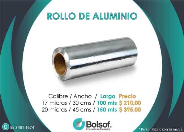 Aluminio brillante 20 micras