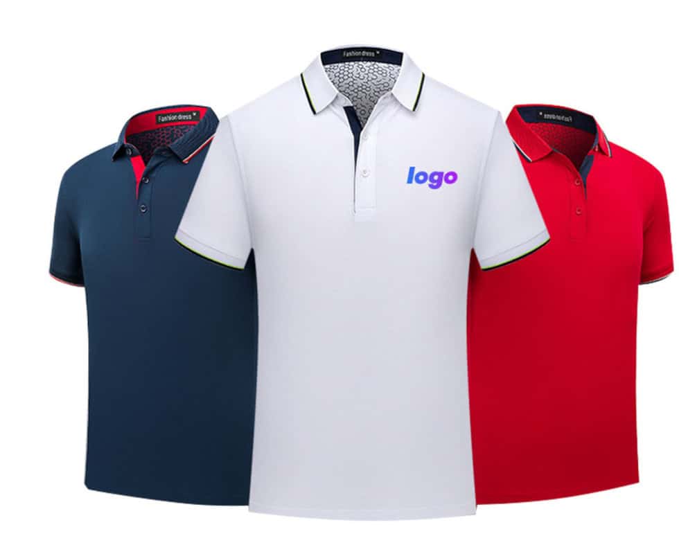 Camisas tipo polo con logo impreso