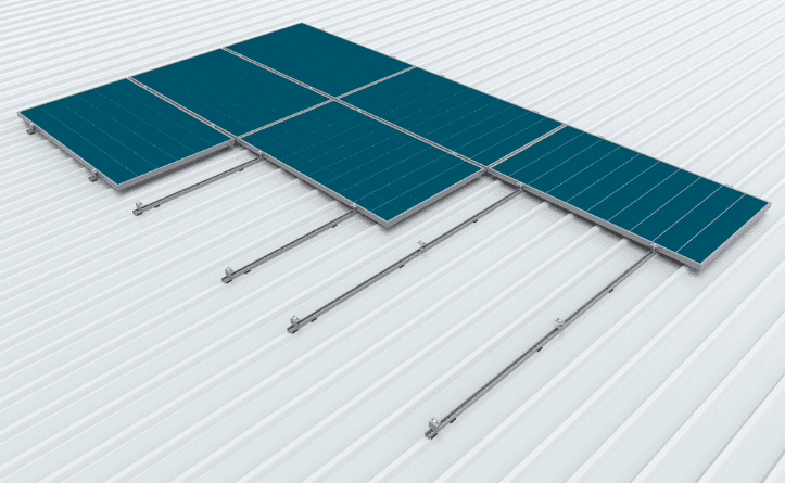 Estructura Metálica para Sistema Solar Coplanar Básico