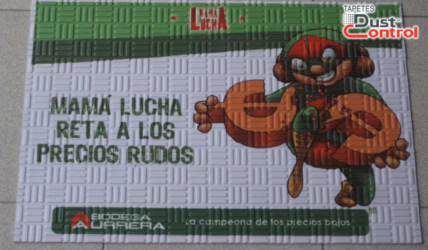 Tapete de entrada impreso y personalizado de uso rudo