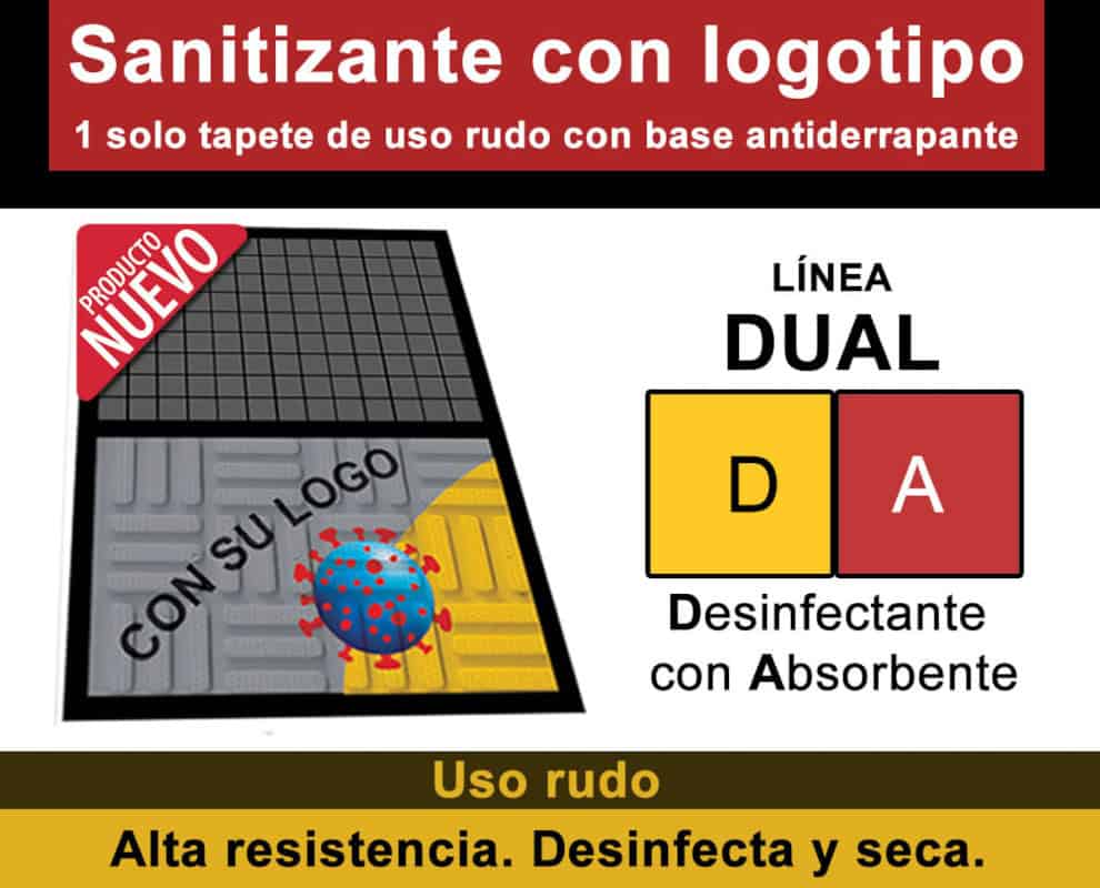 Tapete desinfectante para covid-19 uso exterior