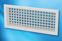 Rejillas de inyeccion de aire Doble deflexión Aleta Industrial