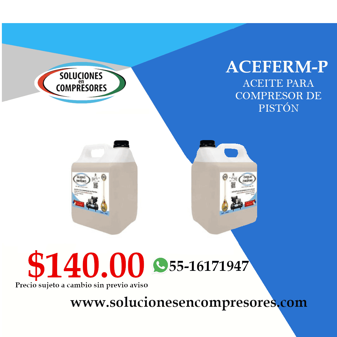 Aceite para compresor de pistón