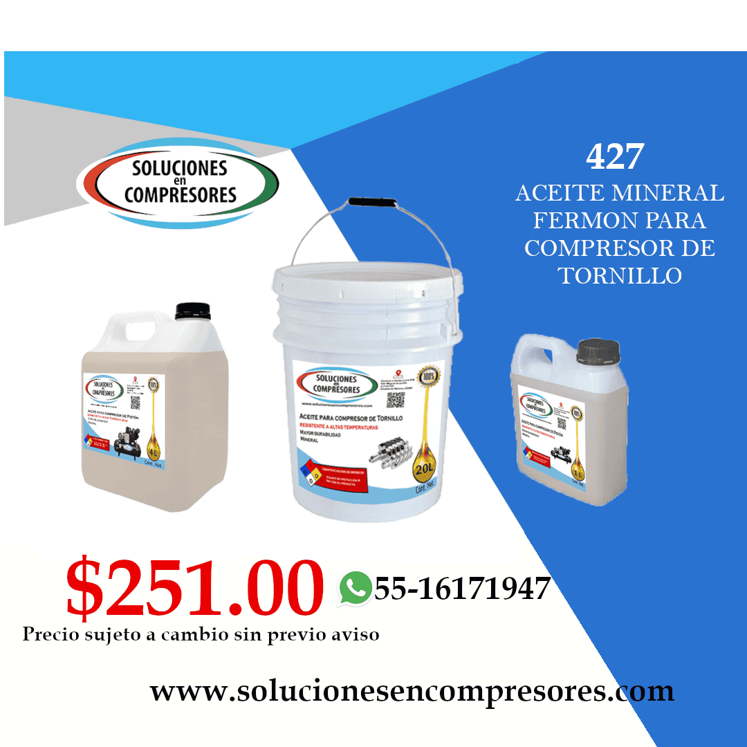 Aceite para compresor de tornillo 427