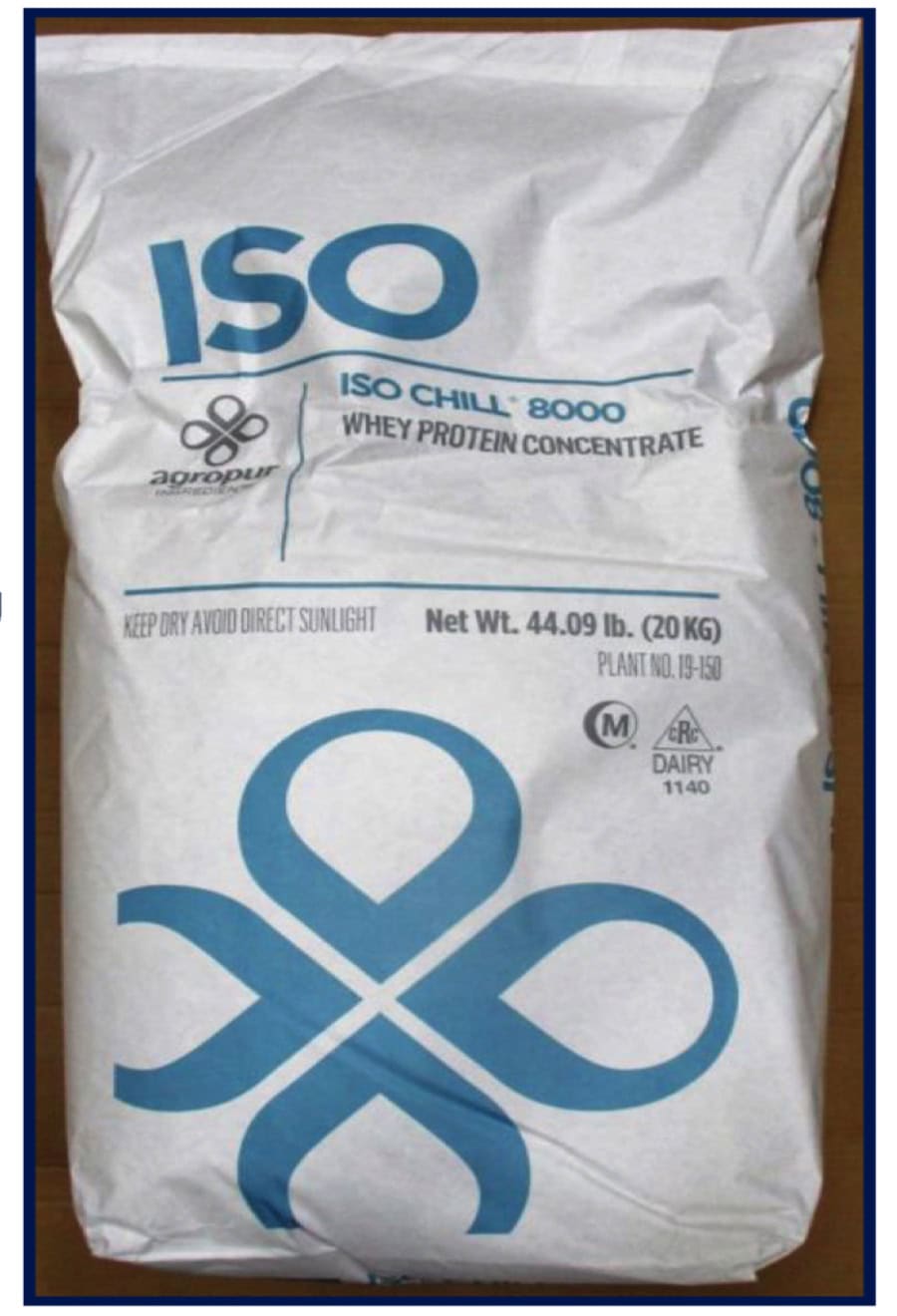 Concentrado de proteina de suero wpc 80 IsoChill8000