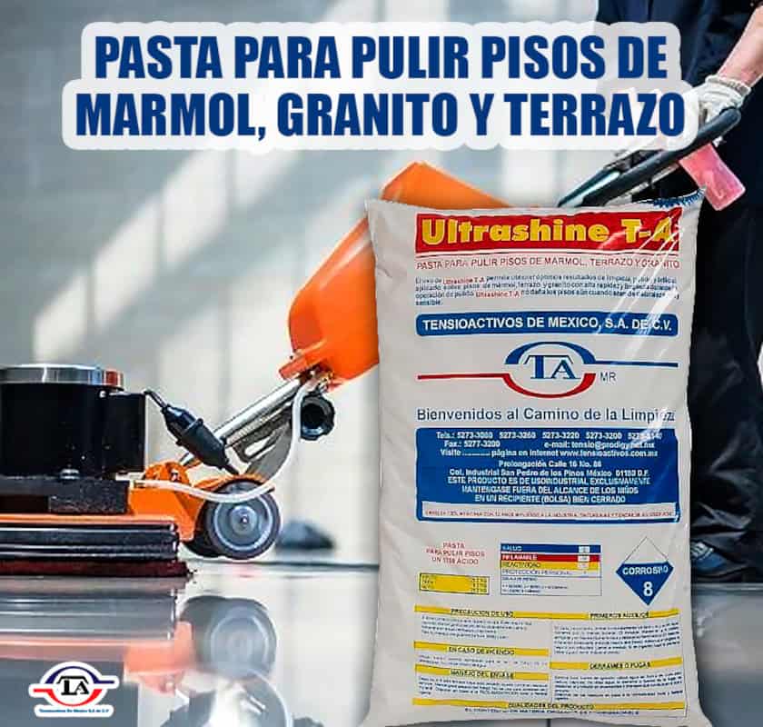 Pasta para pulir pisos de mármol, terrazo y granito para plazas comerciales