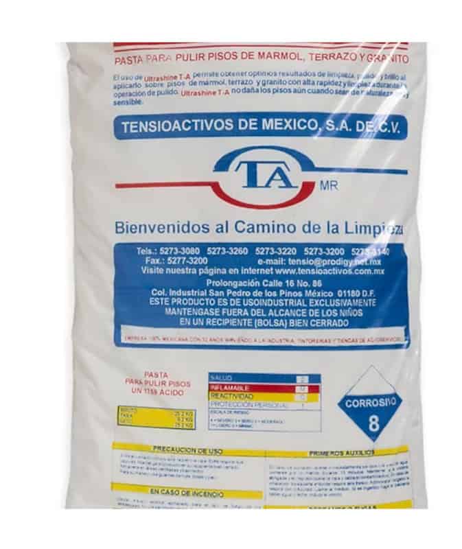 Pasta para pulir pisos de mármol, terrazo y granito para plazas comerciales de 10 Kg