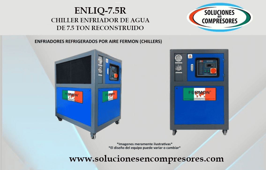 CHILLER ENFRIADOR DE AGUA DE 7.5 TON RECONSTRUIDO           