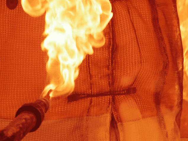 Manta térmica contra incendios