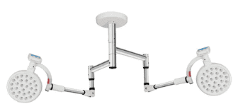 Lamparas de quirofano de Techo con cabezal Doble