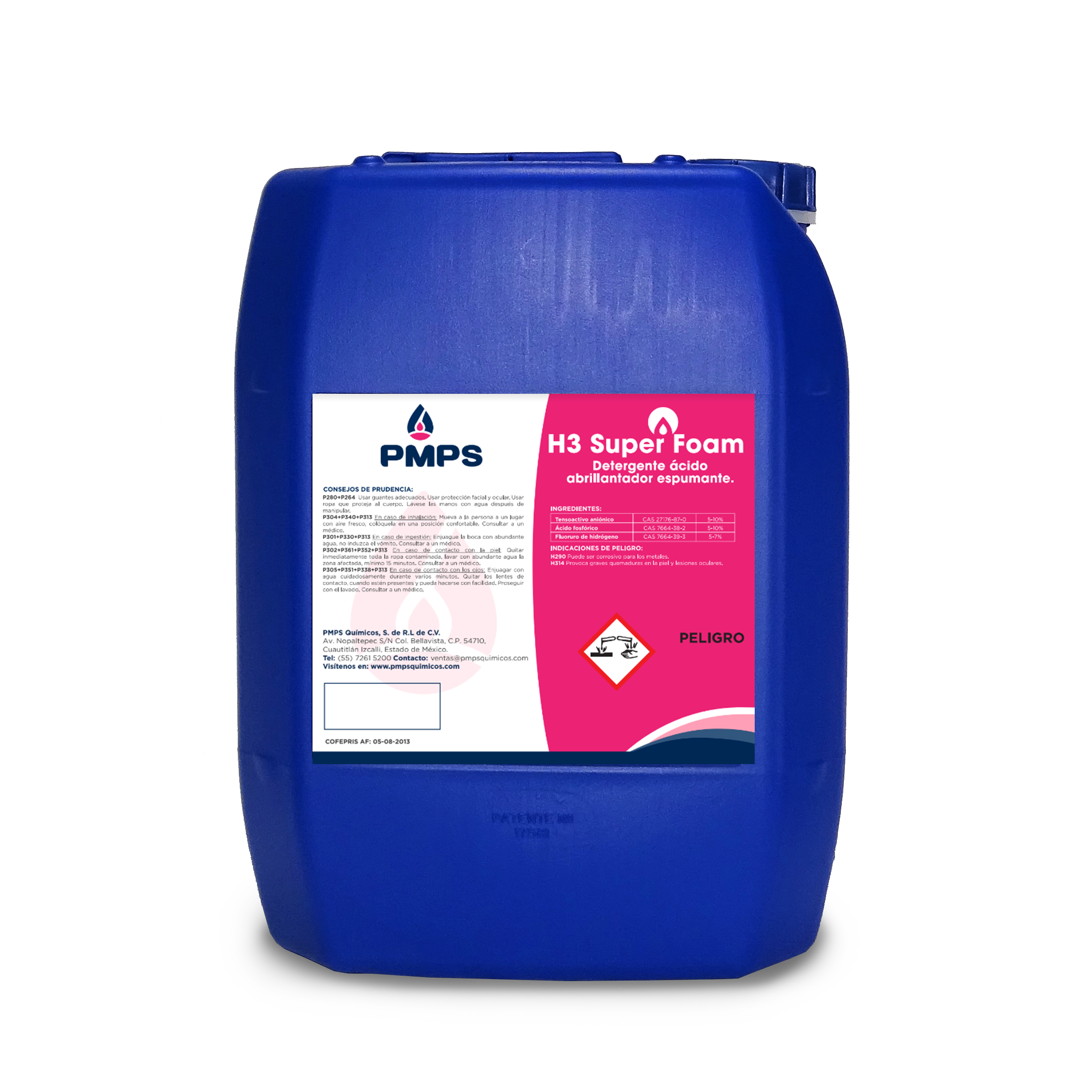 H3 Super Foam, Detergente Ácido Abrillantador Espumante