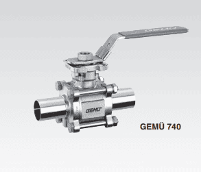 Valvula de bola GEMU 740 Sanitary