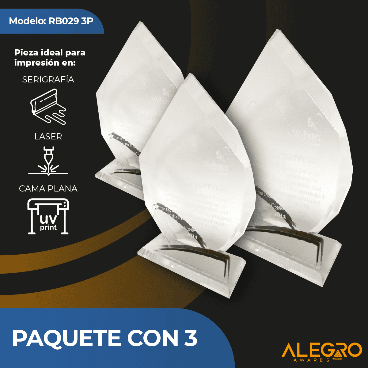 Acrilicos para reconocimientos en blanco para impresión en chihuahua 2