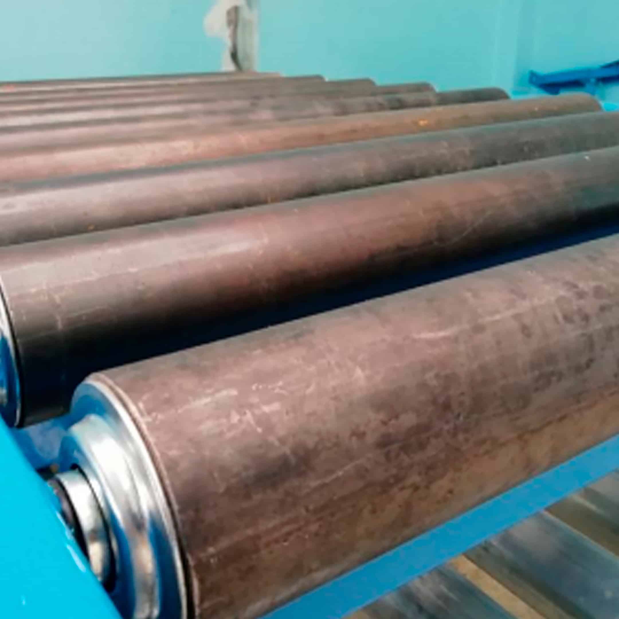 Transportadores de gravedad con rodillos 2 1⁄2” cedula carga ultra pesada