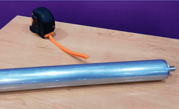 Rodillos de 1 1/2” de diámetro flecha o eje hexagonal 5/16” acero galvanizado