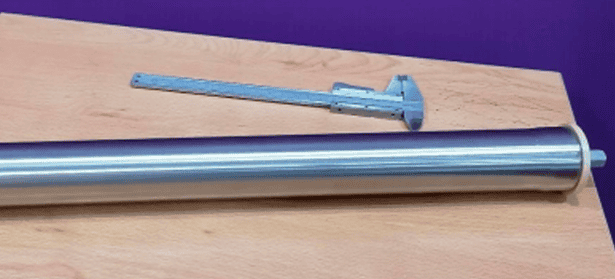 Rodillos de 1 5/8” de diametro flecha o eje hexagonal 7/16” acero inoxidable