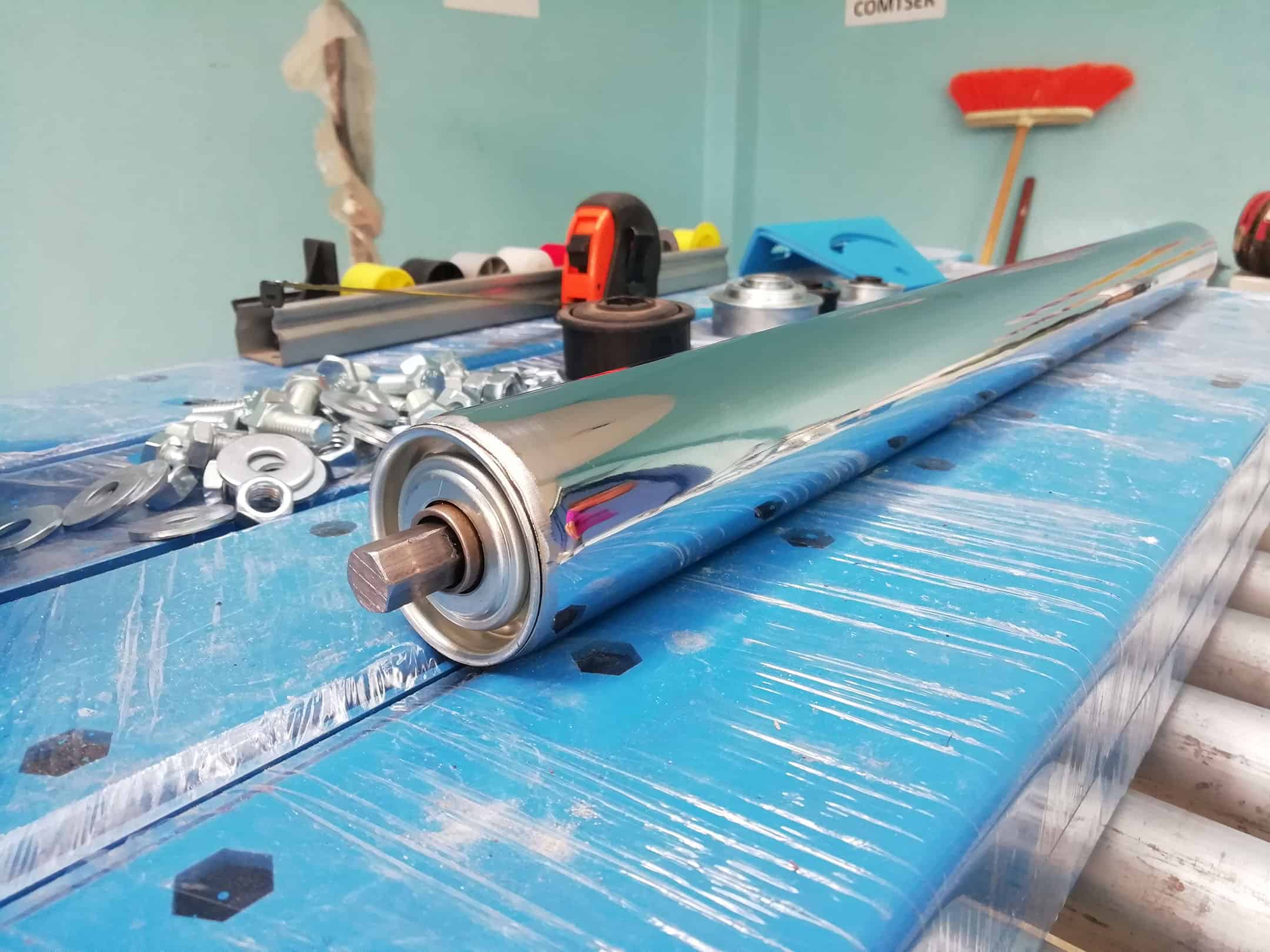 Rodillos de 2” - 1.9” - 7/8” de diámetro cromado o niquelado