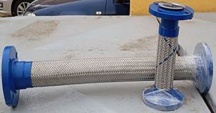 Mangueras metalicas flexibles con extremos combinados uno fijo y otro giratorio