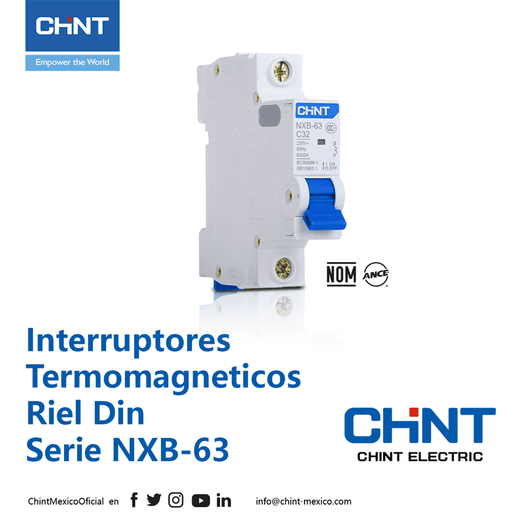 INTERRUPTOR TERMOMAGNETICO RIEL DIN NXB