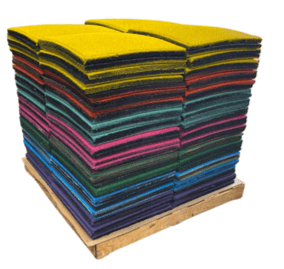Loseta de hule granulado de colores de 15 mm