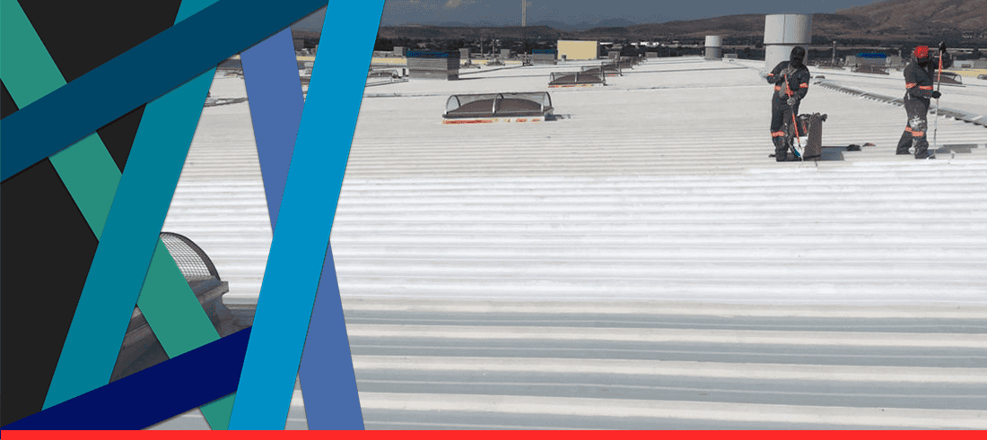 ADVANCE® COOL pintura autoimprimante reflectante disipadora de calor para techos en la industria