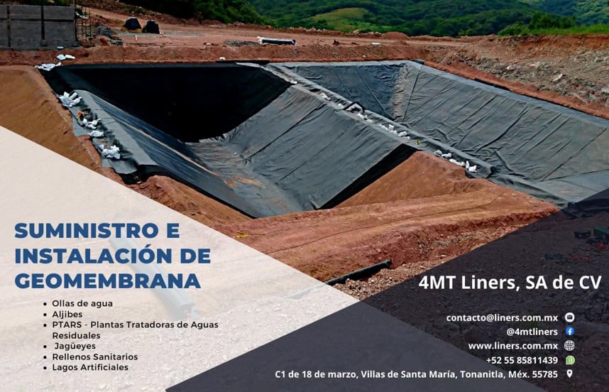 Instalación de Geomembranas y Geosinteticos para captación de agua
