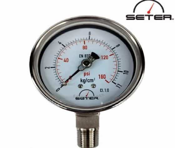 Manómetros industriales rango 0-11 km/cm2
