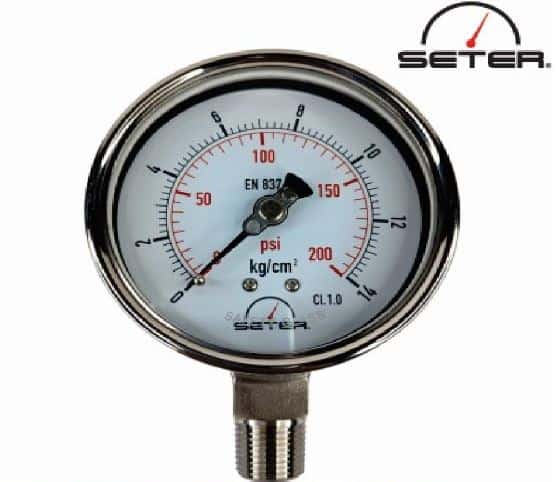 Manómetros industriales rango 0-14 km/cm2