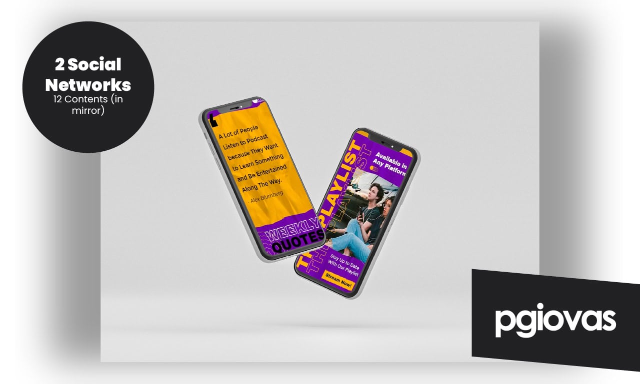 Creación de concepto creativo de campaña mensual con 12 posteos