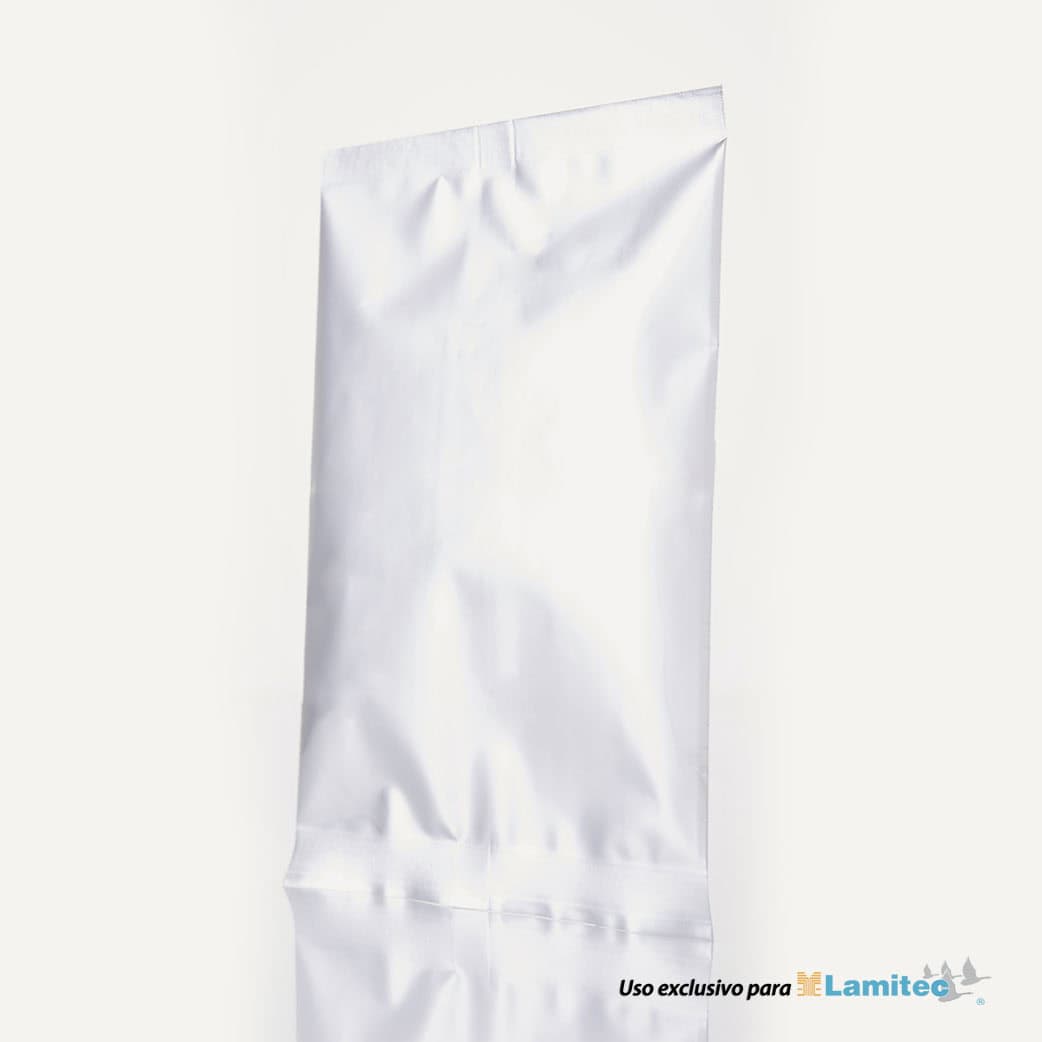 Almohada metálica plata. 