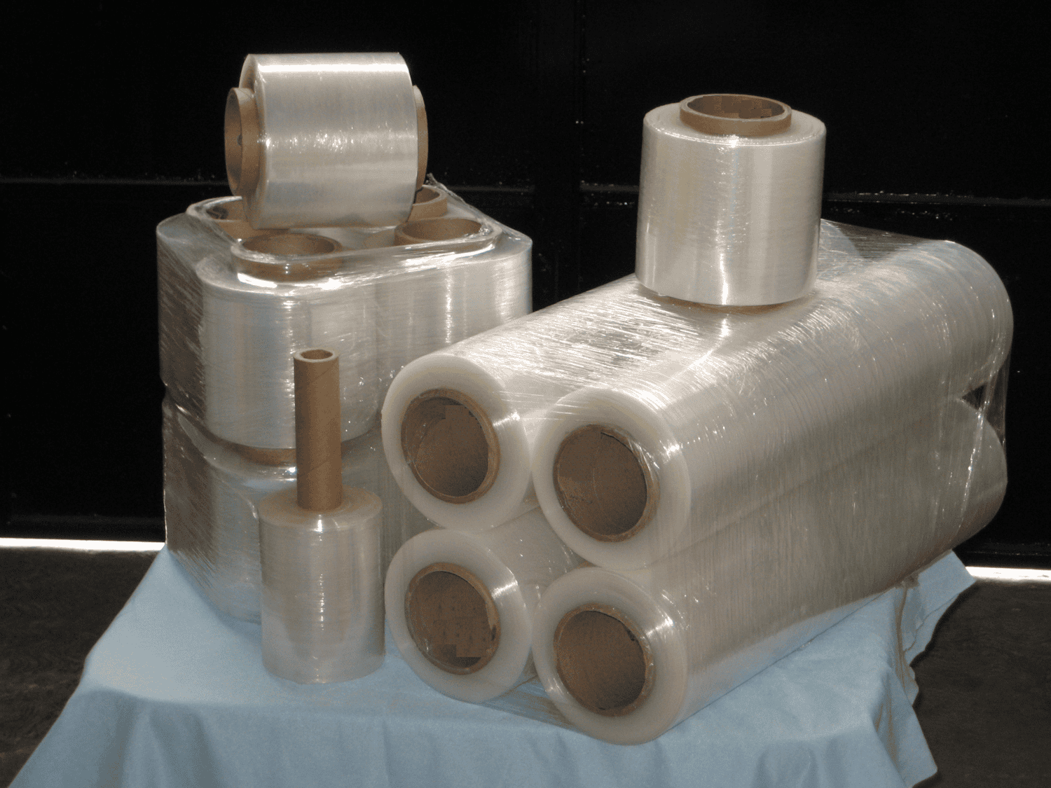 Pelicula plastica estirable para empaque