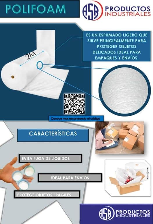 Polifoam en rollo para empaques