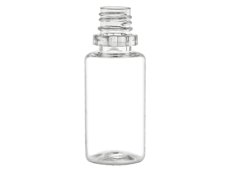 Botellas de plástico transparente para líquidos