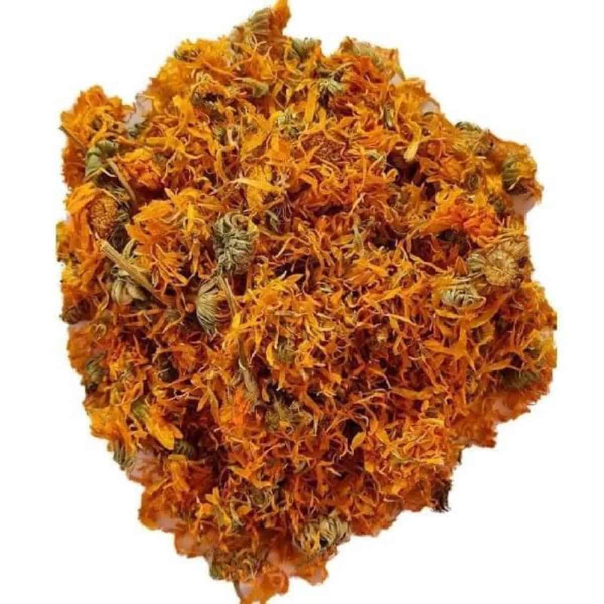 Calendula deshidratada para la industria alimenticia