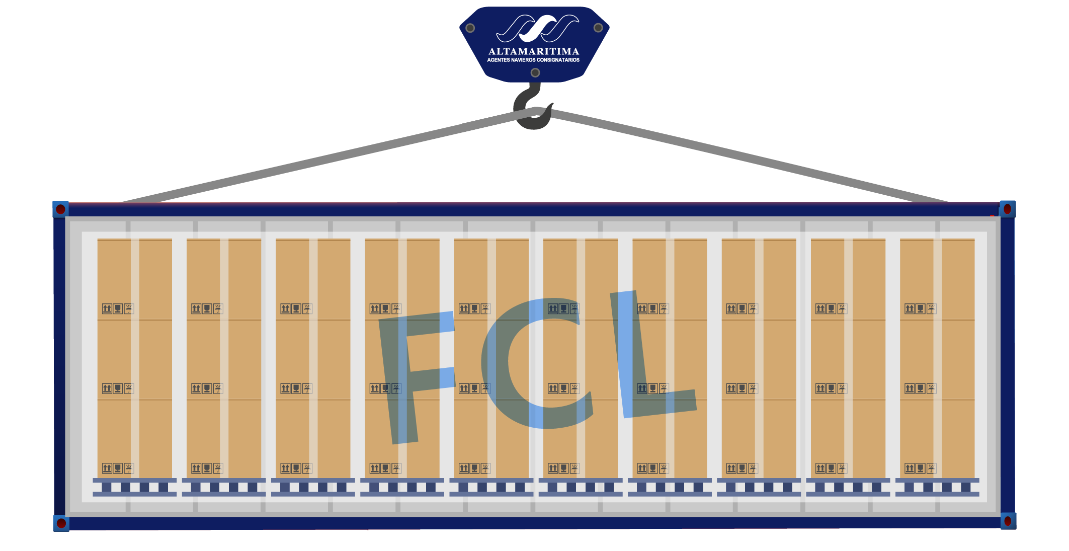 Transporte maritimo con carga de contenedor completo (fcl) Importación y Exportación