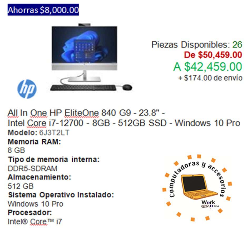Computadoras de escritorio HP ALL-IN-ON EliteOne 840