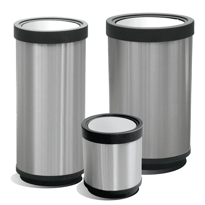 Basureros cilíndricos de acero inoxidable - MAPANA