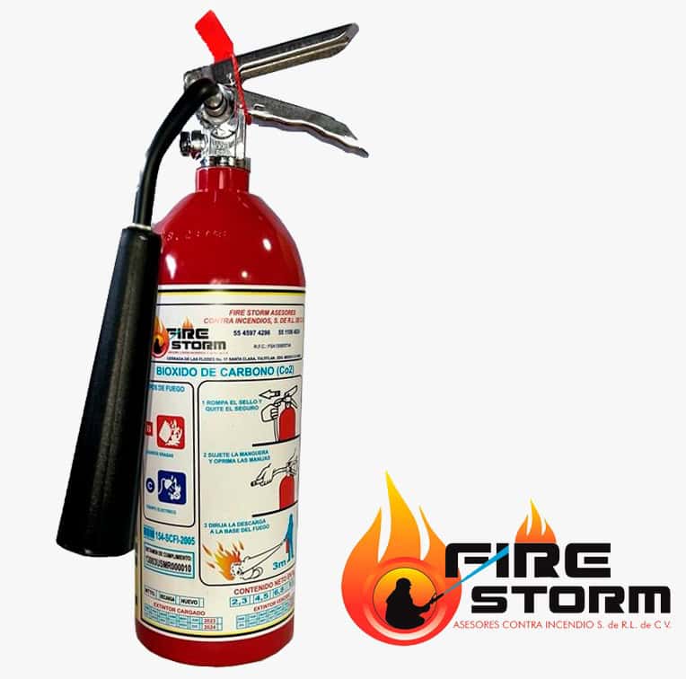 Extintores de bioxido de carbono Fire Storm