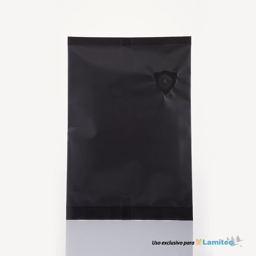 Almohada Negro Mate con válvula. 