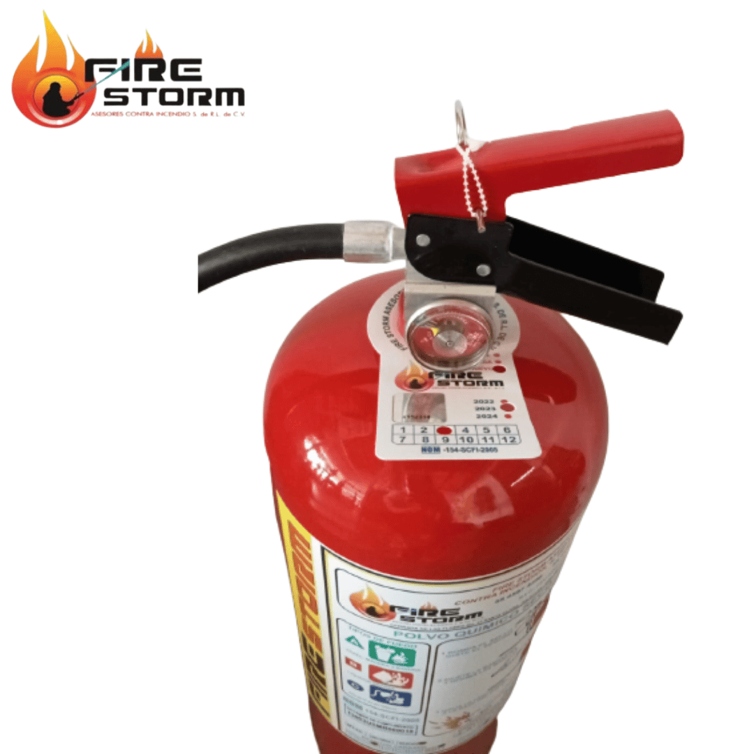 Equipos de extincion de incendio extintor polvo químico seco 4.5, 6.0, 9.0 y 12kg  Fire Storm