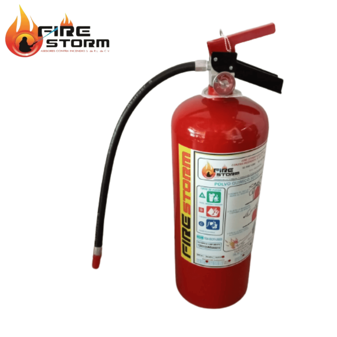 Extinguidores de polvo quimico seco 4.5, 6.0, 9.0 y 12kg  Fire Storm