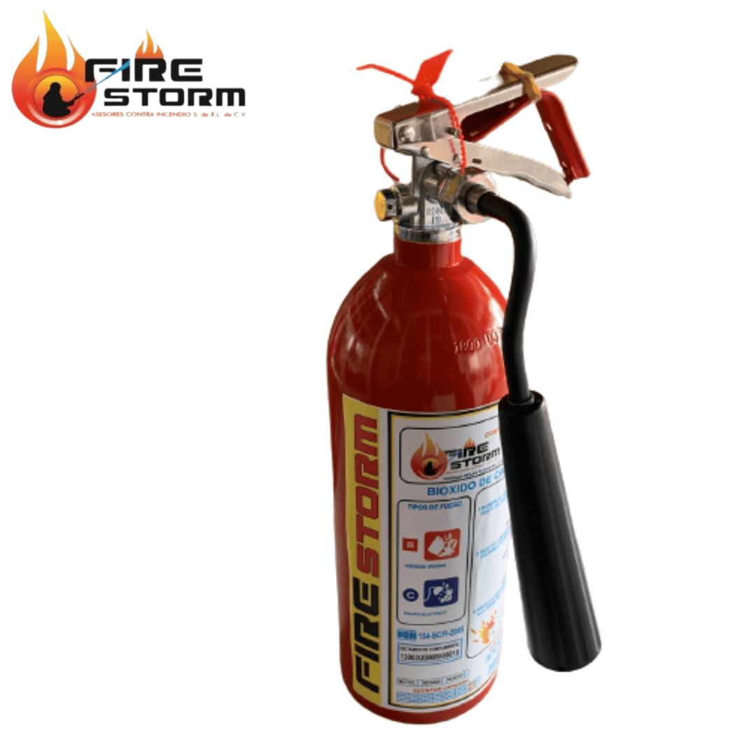 Extintores de seguridad bióxido de carbono 5, 10, 15, y 20 libras Fire Storm