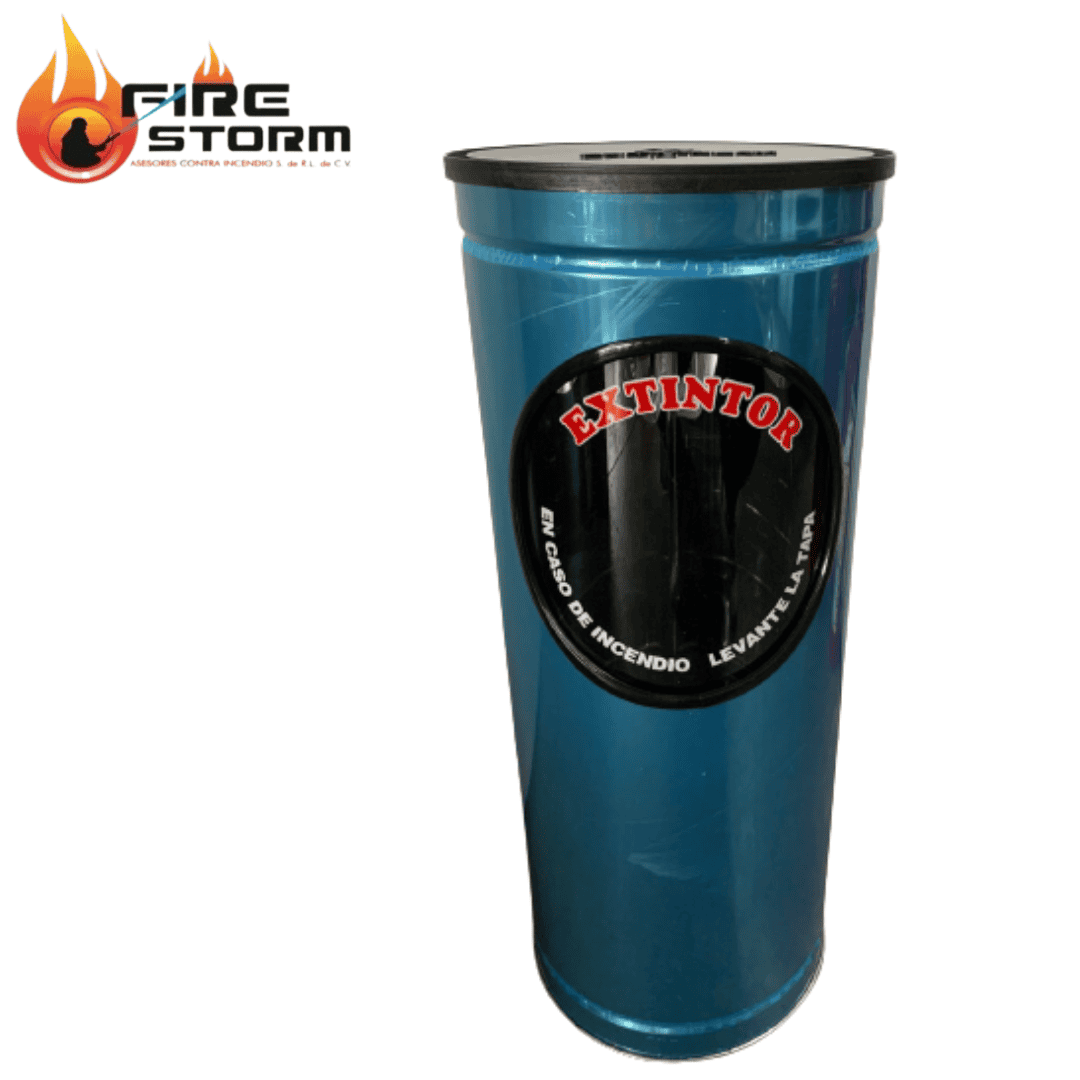Porta extintores con tapa incluida de piso cilíndrico capacidad 2.5, 4.5 y 9 kg Fire Storm